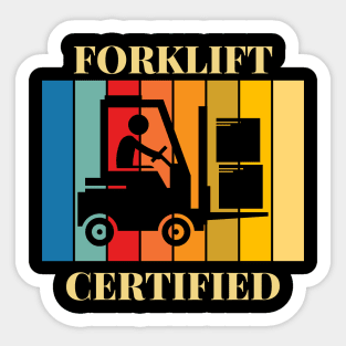 Forklift Certified Meme Sticker